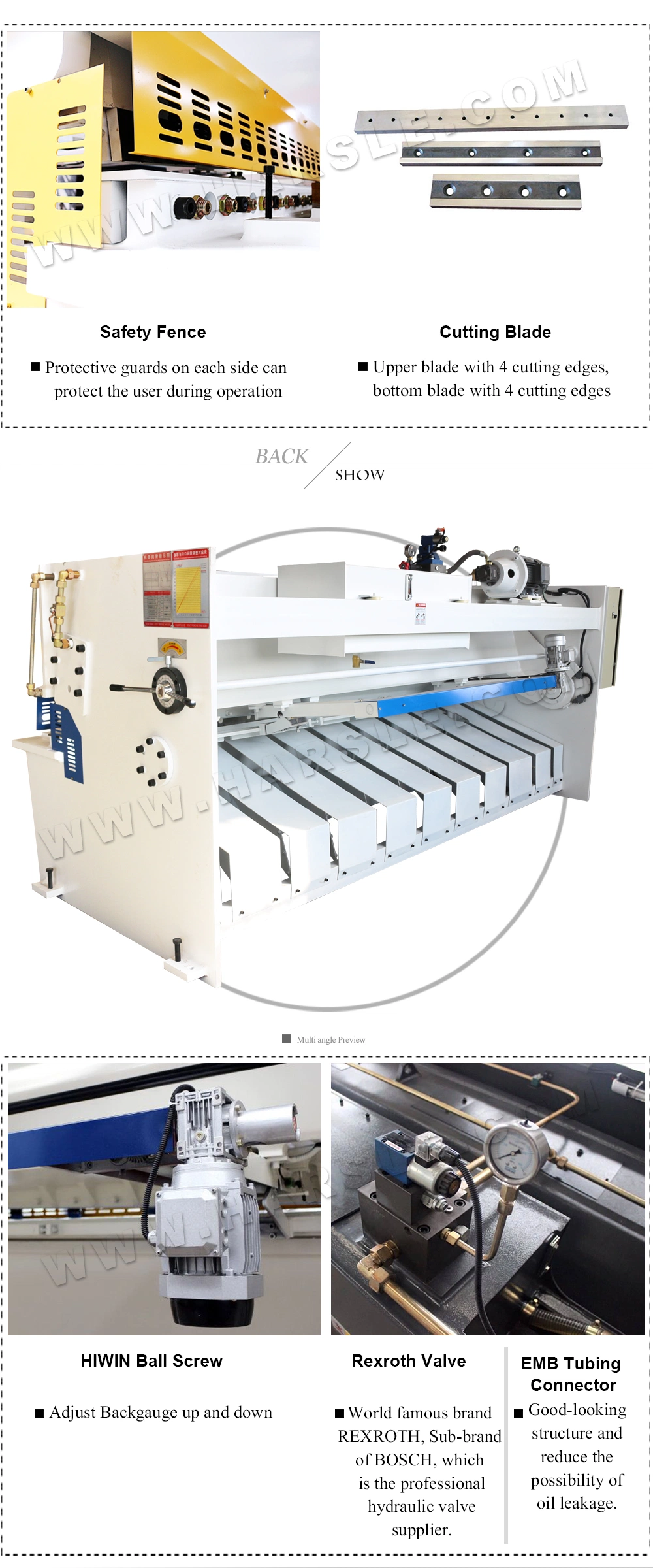 Products with Wide Selection QC12K Series Hydraulic Swing Beam Sheaing Machine